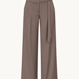 Svea Low Waist Bukser med Spænde - Brun - ByStenholt.dk