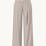Svea Low Waist Bukser med Spænde - Taupe - ByStenholt.dk