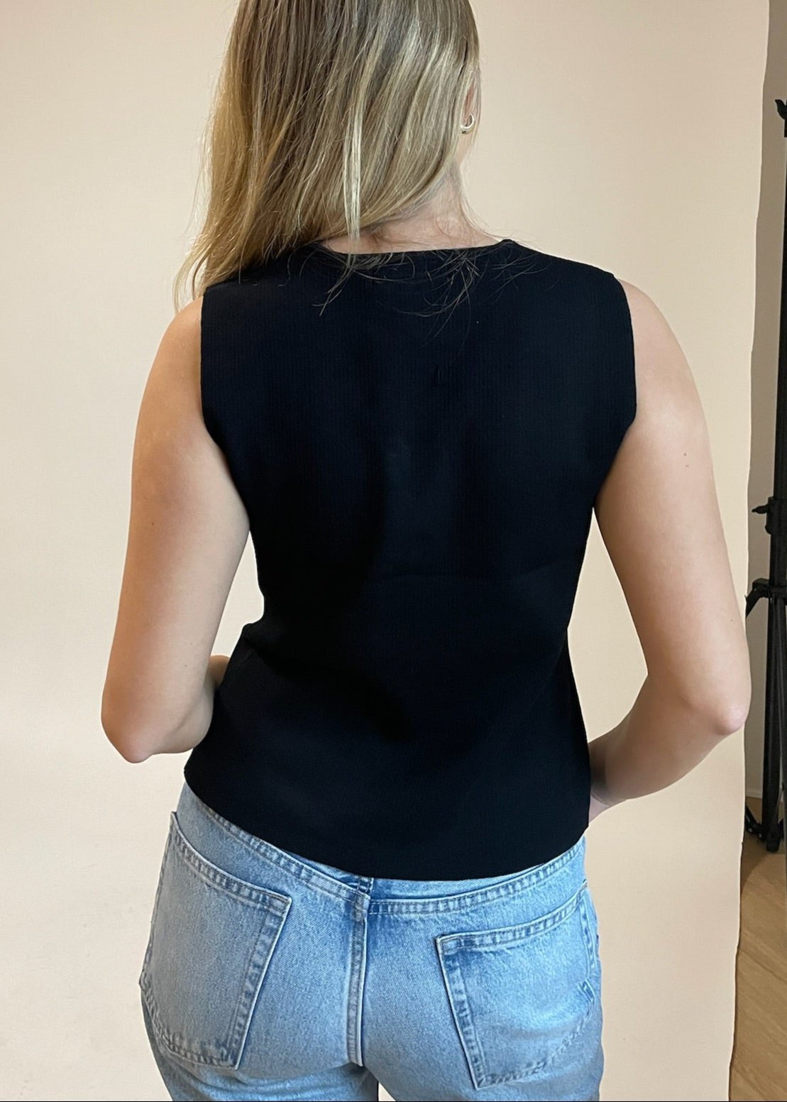 Tayla Vest - Sort - ByStenholt.dk