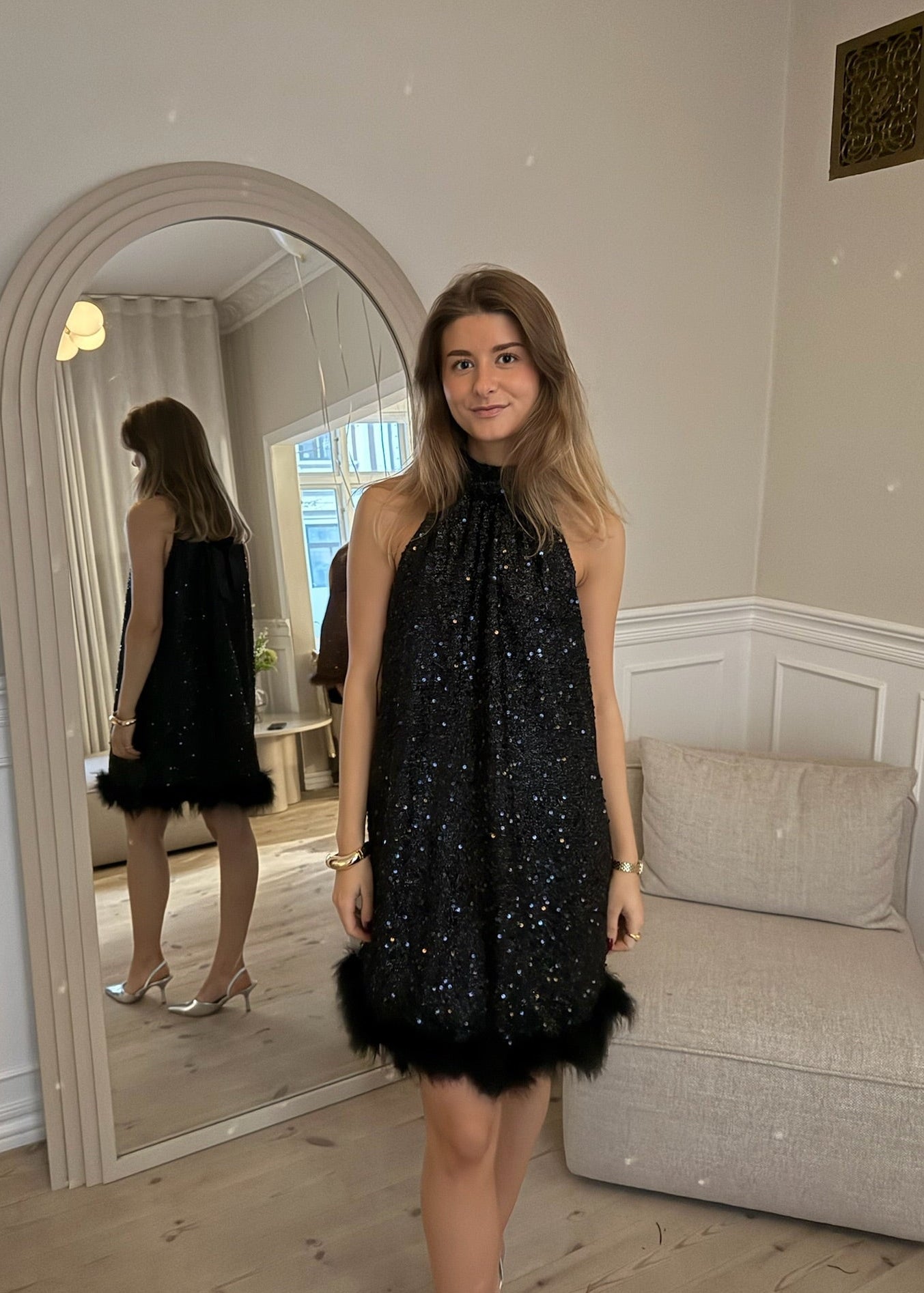 Thea Paillet Kjole - Sort - ByStenholt.dk