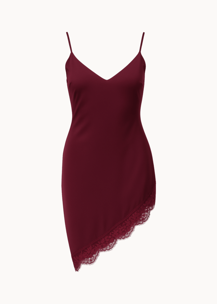 Velu Satin Kjole - Bordeaux - ByStenholt.dk