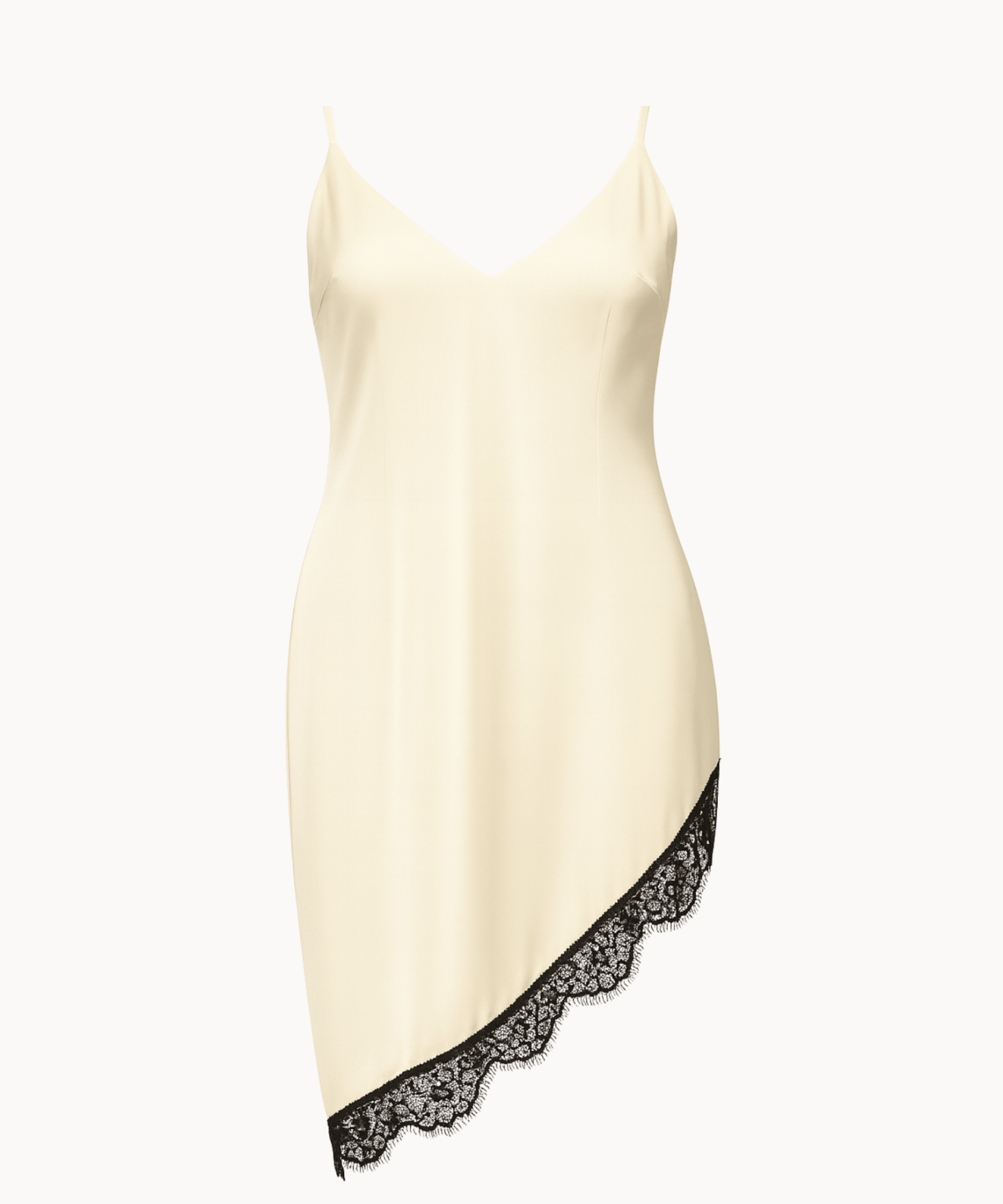 Velu Satin Kjole - Creme - ByStenholt.dk