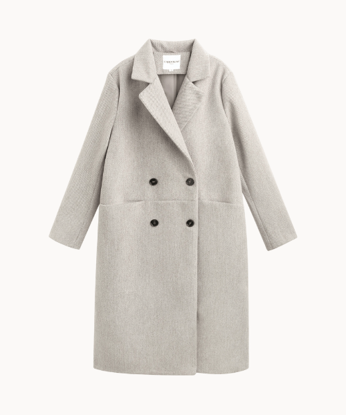 Victoria Lang Coat - Beige - ByStenholt.dk