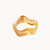 Wave Chunky Bangle - Gul - ByStenholt.dk